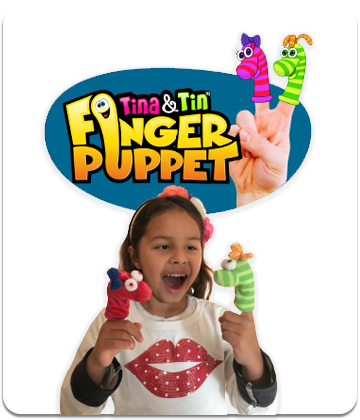 Tina & Tin finger puppets